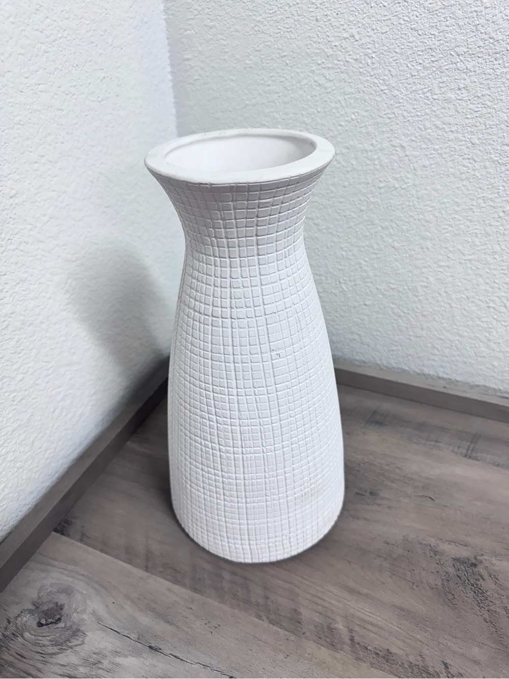 West Elm Decorative Vase 12” White